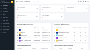 Cómo se ve Worksuite Saas v5.4.1 instalado