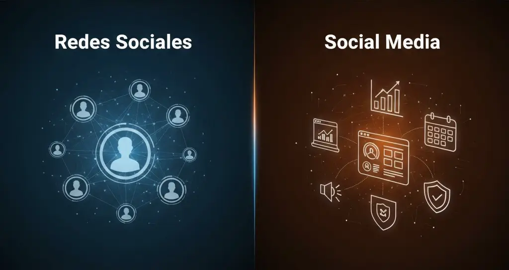 Redes sociales vs Social Media